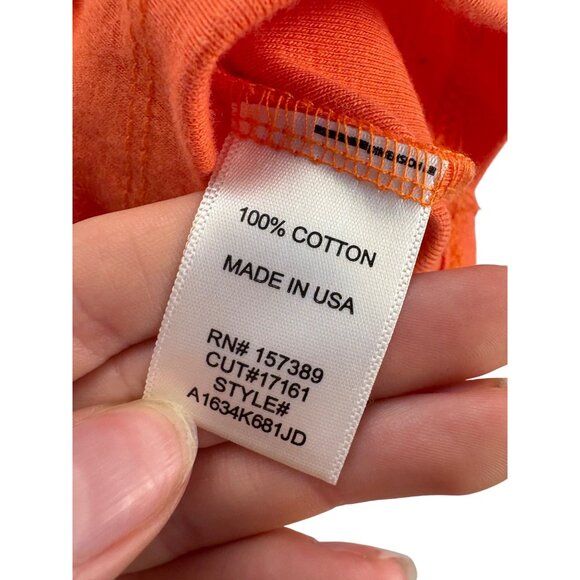 Altar'd State Orange Sleeveless Polo Tank Top XS Cotton Made in USA Minimalist - Picture 2 of 7